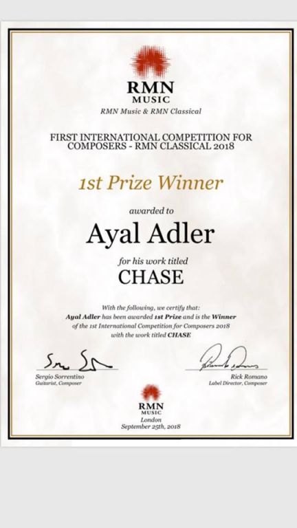Chase, for Electric Guitar - Winner of the RMN Music International Composition Competition 2018  - 2018